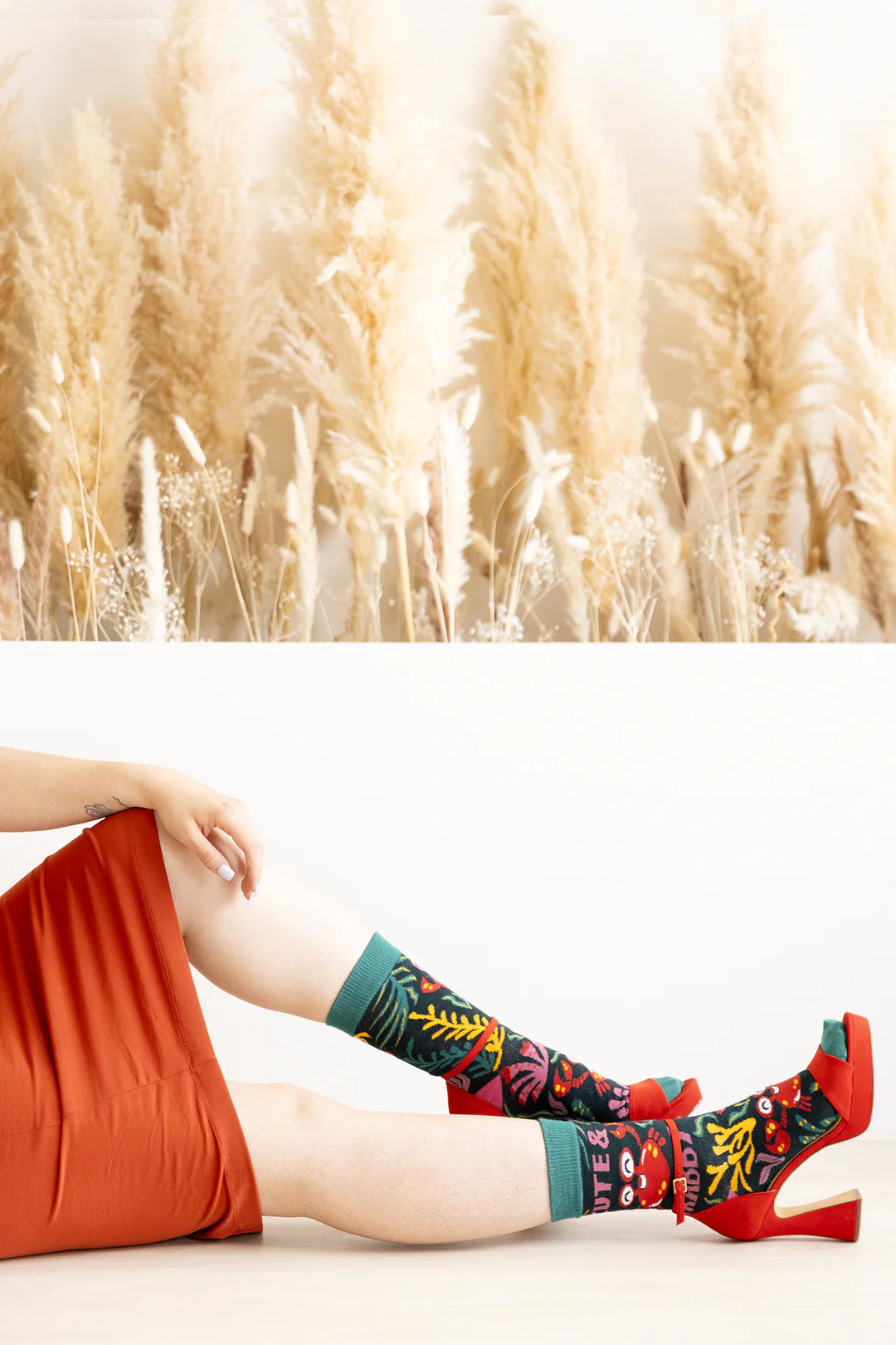 Chaussettes en coton « Cute and Crabby » par Uptown Sox - Medium 