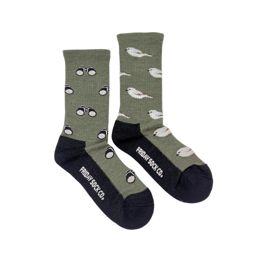 Chaussettes en coton à motif de paysage « Bouclier canadien » de Friday Sox Co