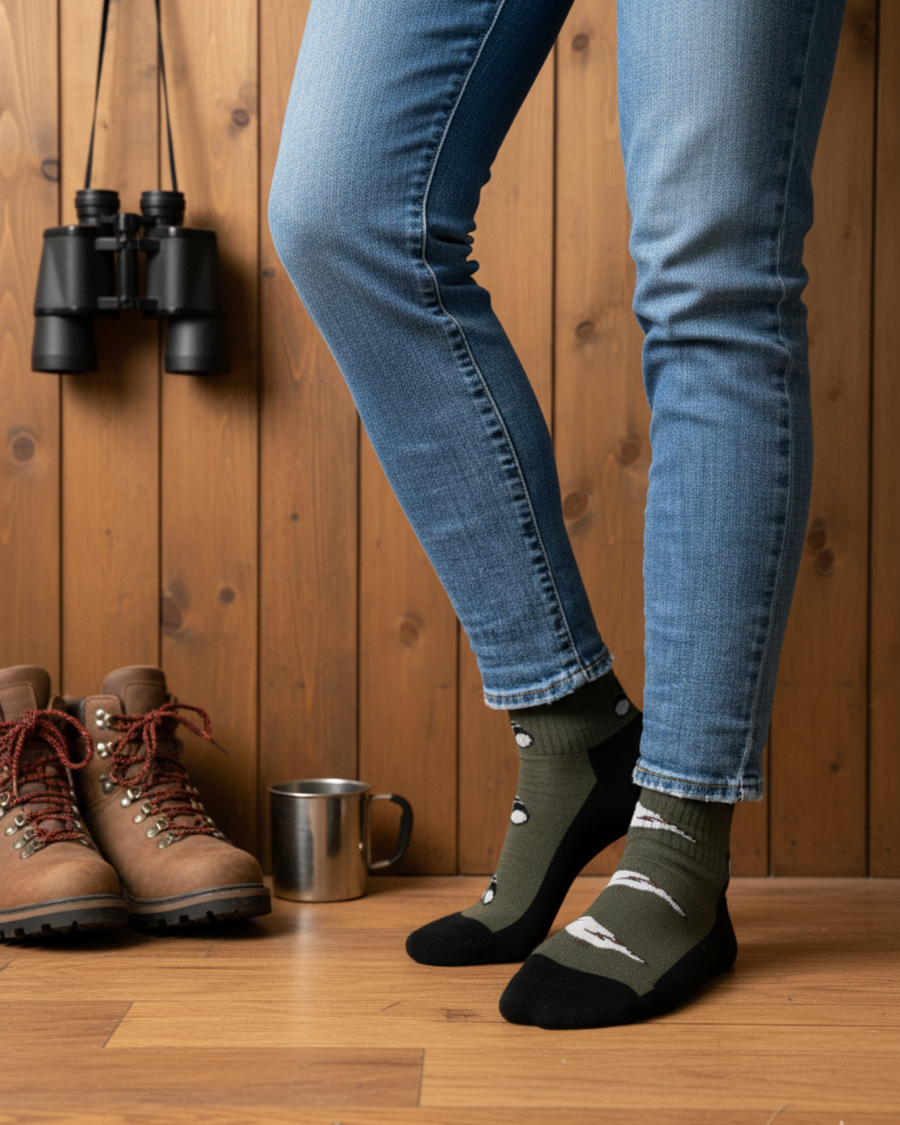 Chaussettes en coton à motif de paysage « Bouclier canadien » de Friday Sox Co