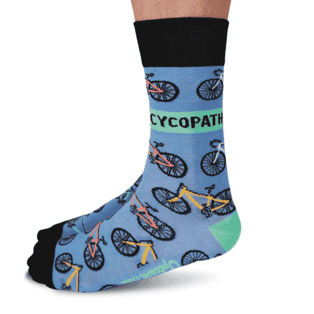 Chaussettes en coton « Racoon Bandit » par Uptown Sox - Taille L 