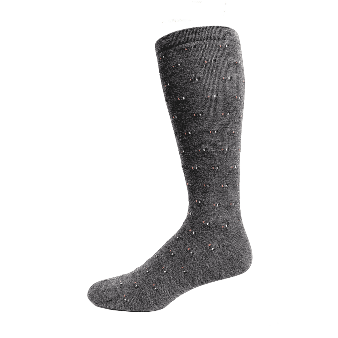 Chaussettes diabétiques en bambou à pois par Wellness - Grande