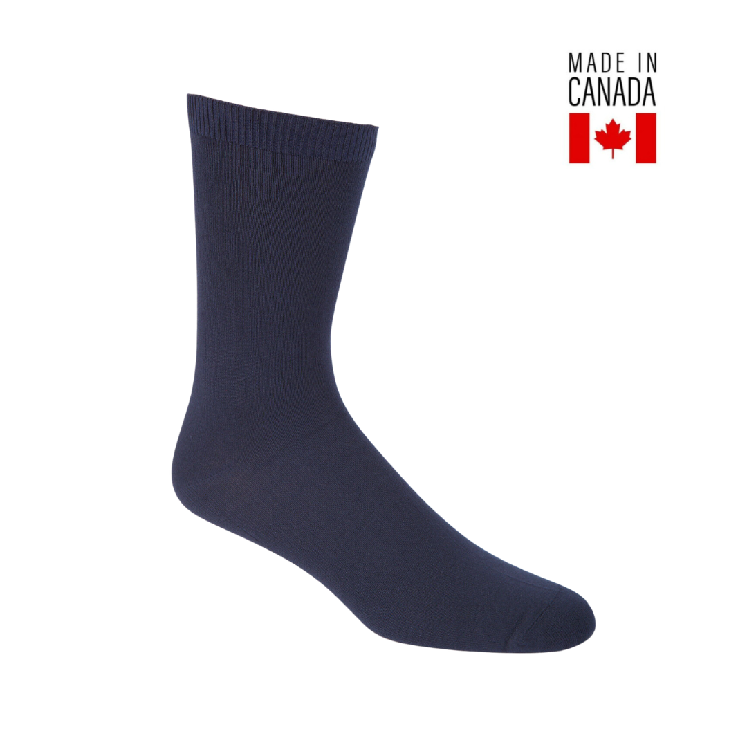 J.B. Field's Plain Bamboo Casual Crew Socks - 3 Pack