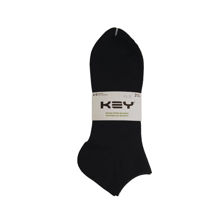 3 PACK "Mesh Top" Bamboo Sport Ankle Socks by KEY