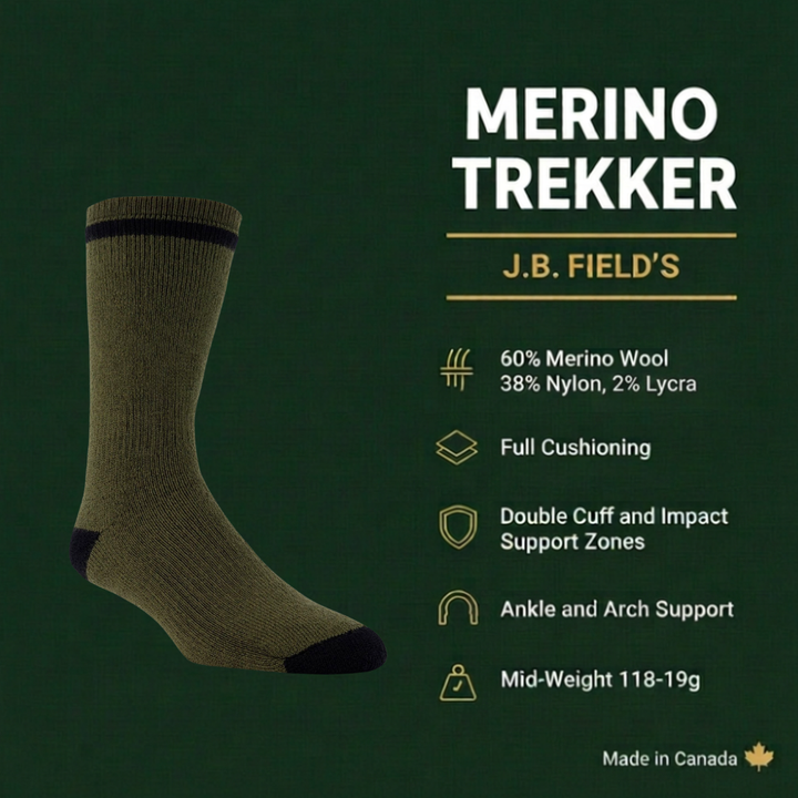Chaussette thermique pour bottes Bootgear « Merino Trekker » de JB Field 