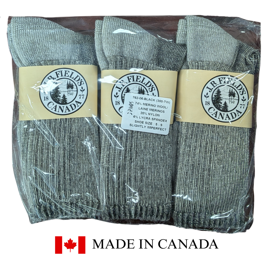 3 PAIR - J.B. Field's "Hiker GX" Merino Wool Hiking Sock (SLIGHTLY IMPERFECT) - NEUTRAL