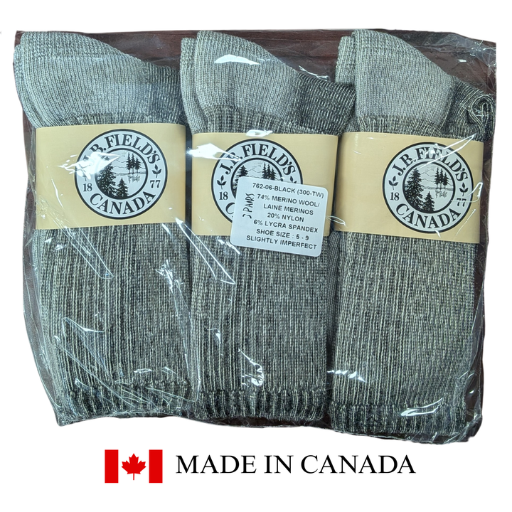 3 PAIR - J.B. Field's "Hiker GX" Merino Wool Hiking Sock (SLIGHTLY IMPERFECT) - NEUTRAL