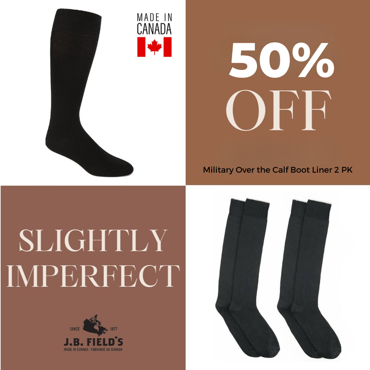 2 PAIR Vagden Knee High Coolmax Military Boot Liner Socks- SLIGHTLY IMPERFECT