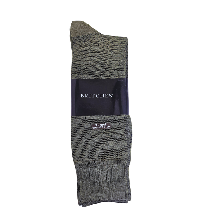 3 PAIRES - Chaussettes habillées en coton mercerisé à motif croisé pour hommes Vagden XL (DÉGAGEMENT)