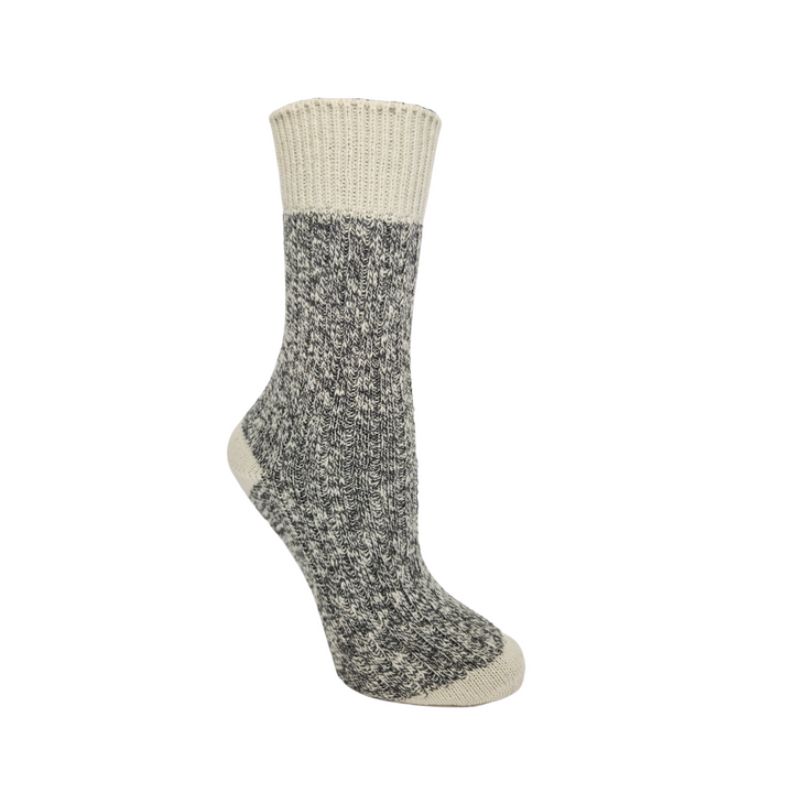 2 PAIRES - Chaussettes en coton « Sel et poivre » pour femmes de JB Field (DÉGAGEMENT)