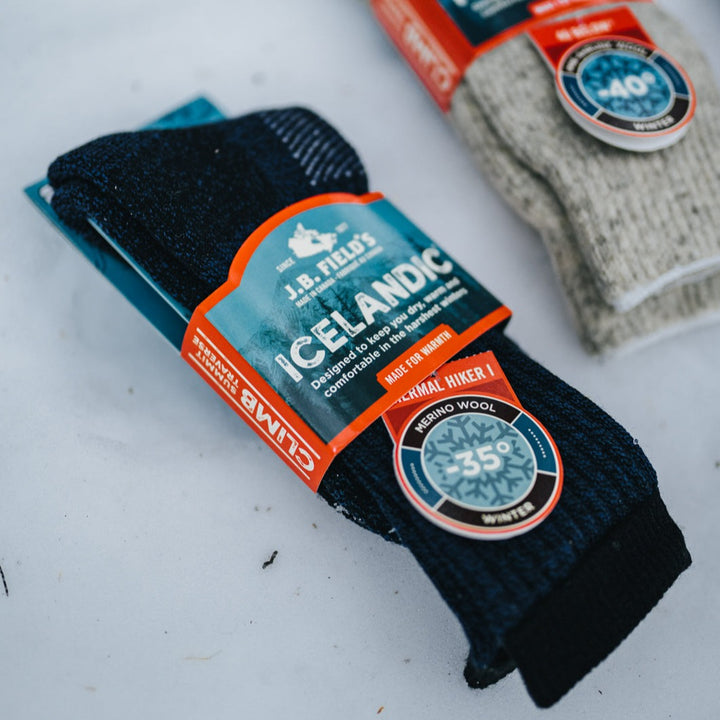 heavy weight merino wool winter socks Thermal Hiker 35 below