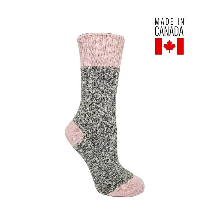 2 PAIRES - Chaussettes en coton « Sel et poivre » pour femmes de JB Field (DÉGAGEMENT)