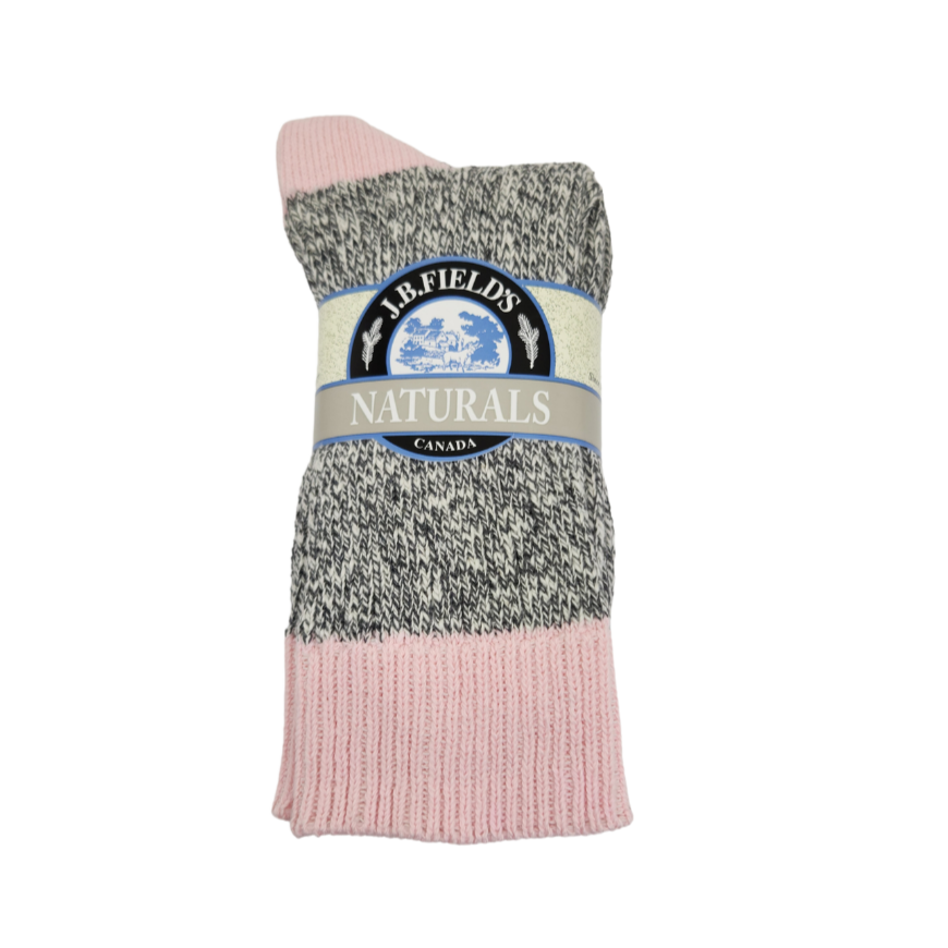 2 PAIRES - Chaussettes en coton « Sel et poivre » pour femmes de JB Field (DÉGAGEMENT)