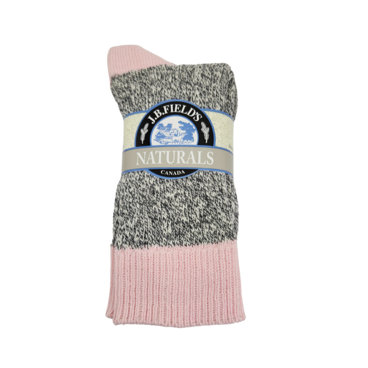 2 PAIRES - Chaussettes en coton « Sel et poivre » pour femmes de JB Field (DÉGAGEMENT)