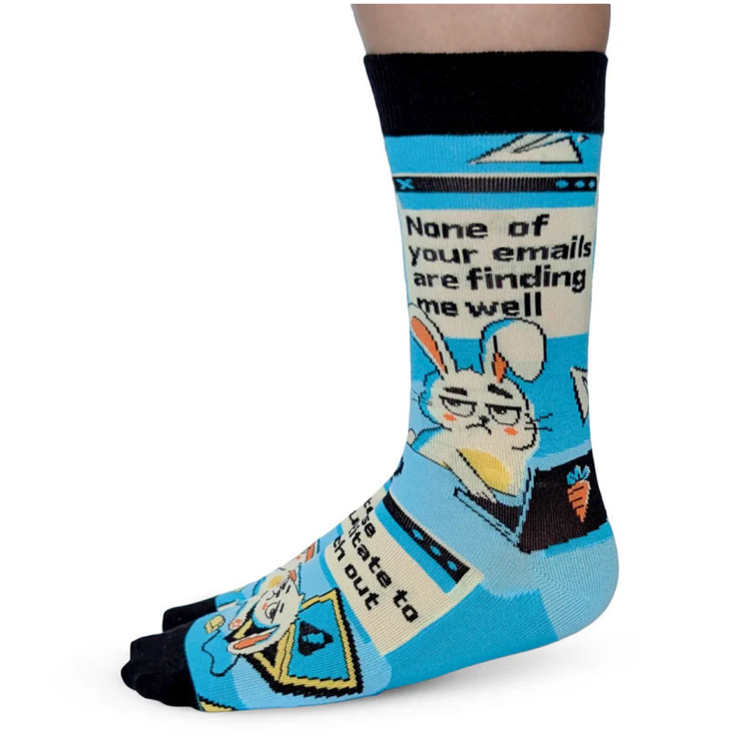 Chaussettes en coton « Anxiety » des Uptown Sox - Taille M