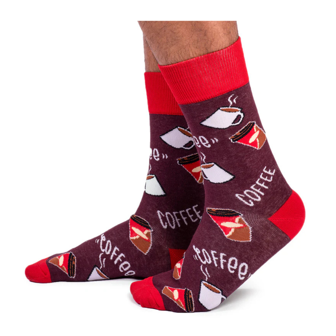 Chaussettes en coton « Crème et sucre » par Uptown Sox 