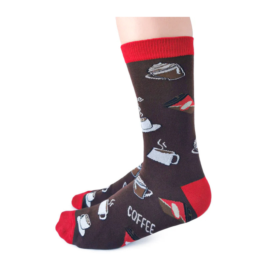 Chaussettes en coton « Crème et sucre » par Uptown Sox 