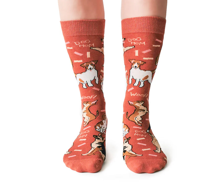 Chaussettes en coton « Dog Ma » par Uptown Sox - Medium 
