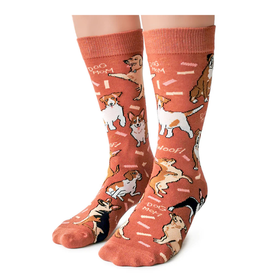 Chaussettes en coton « Dog Ma » par Uptown Sox - Medium 