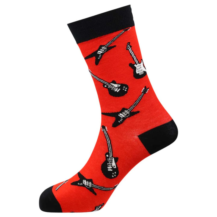 "Electric Strings" Bamboo Crew Socks By Sexy Socks
