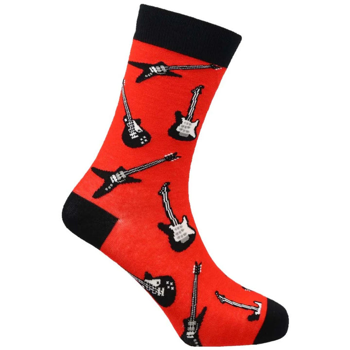 "Electric Strings" Bamboo Crew Socks By Sexy Socks