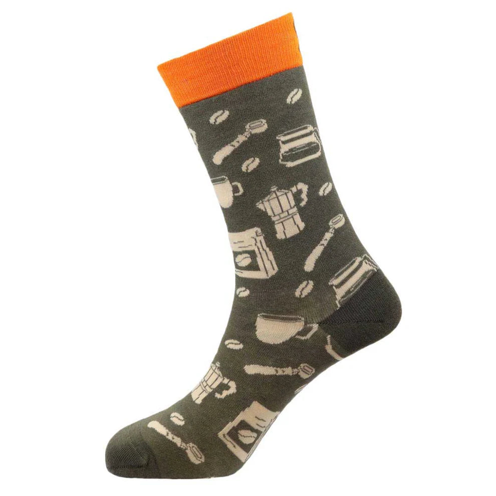 "Expresso" Bamboo Crew Socks By Sexy Socks