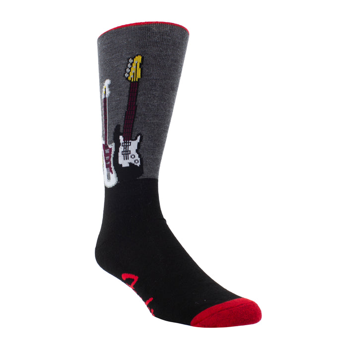 "Fender Guitar Wall" Crew Socks by Perris - Large