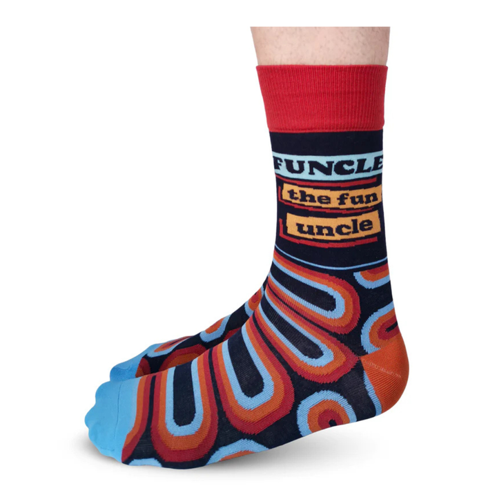 Chaussettes mi-mollet en coton « Stripe Right » par Uptown Sox - Taille L 