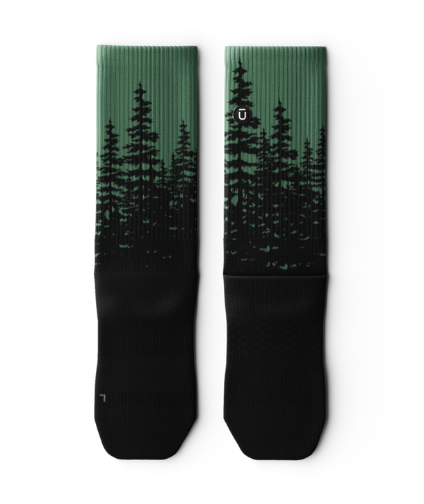 "Fir" Performance Crew Running Socks by Outway