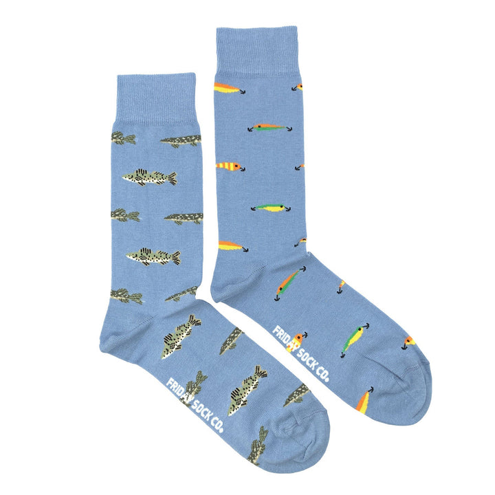 Chaussettes en coton à motif paysage « Rocky Mountain » par Friday Sox Co