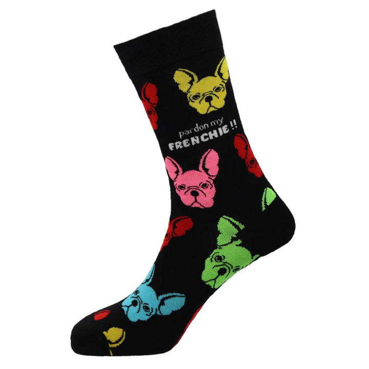 "Frenchie French Bulldog" Bamboo Crew Socks by Sexy Socks
