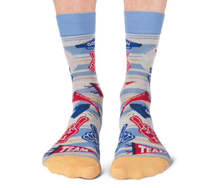 Chaussettes en coton canadiennes « Go Sports! » par Uptown Sox