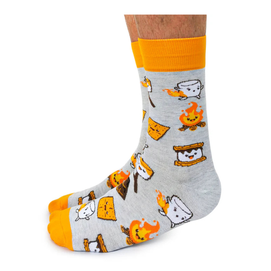 Chaussettes en coton « Gimme s'more » par Uptown Sox