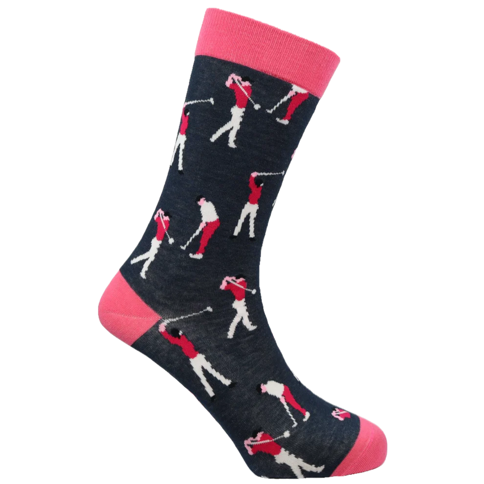 "Golfers" Bamboo Crew Socks By Sexy Socks
