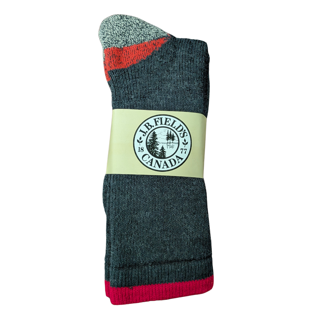 J.B. Field's Hiking "Power Trekker" Merino/Combed Cotton Boot Sock (SLIGHTLY IMPERFECT)