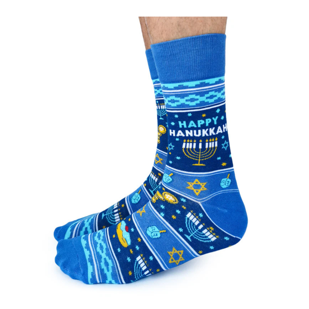 Chaussettes en coton « HANUKKAH » par Uptown Sox