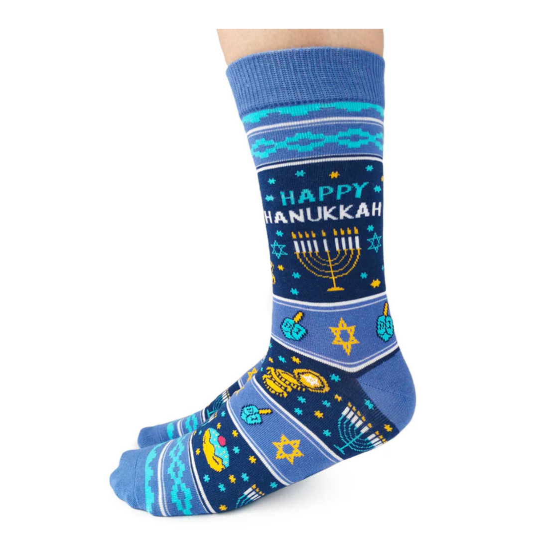 Chaussettes en coton « HANUKKAH » par Uptown Sox