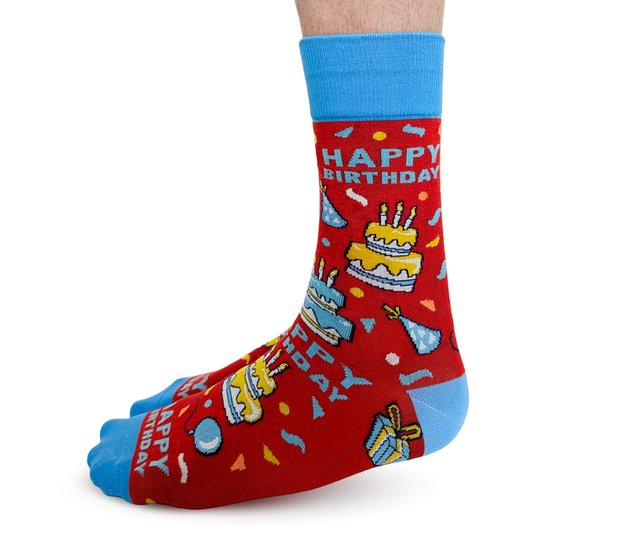Chaussettes en coton « Joyeux anniversaire » par Uptown Sox 