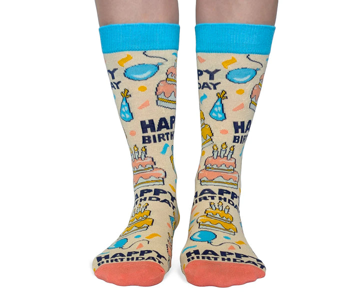 Chaussettes en coton « Joyeux anniversaire » par Uptown Sox 