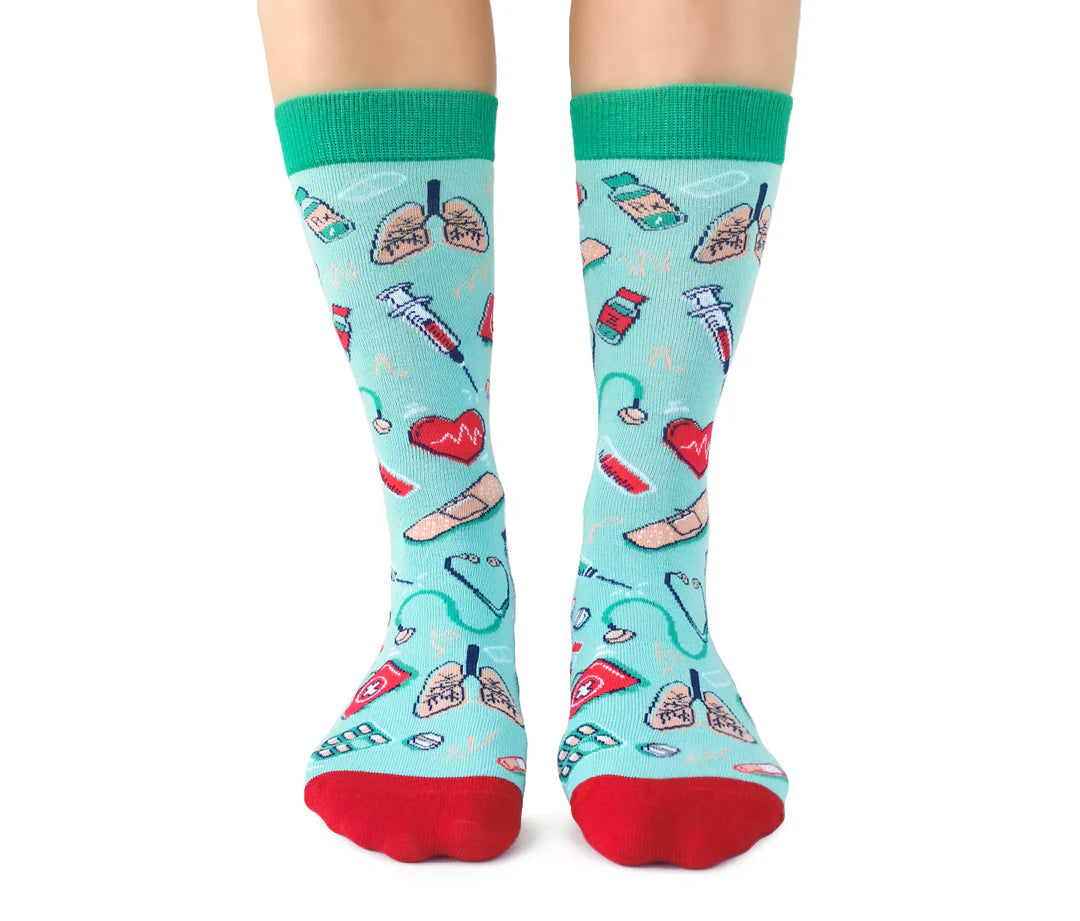 Chaussettes en coton « Health Care » par Uptown Sox 
