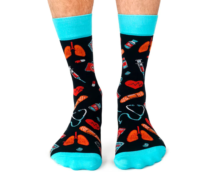 Chaussettes en coton « Health Care » par Uptown Sox 