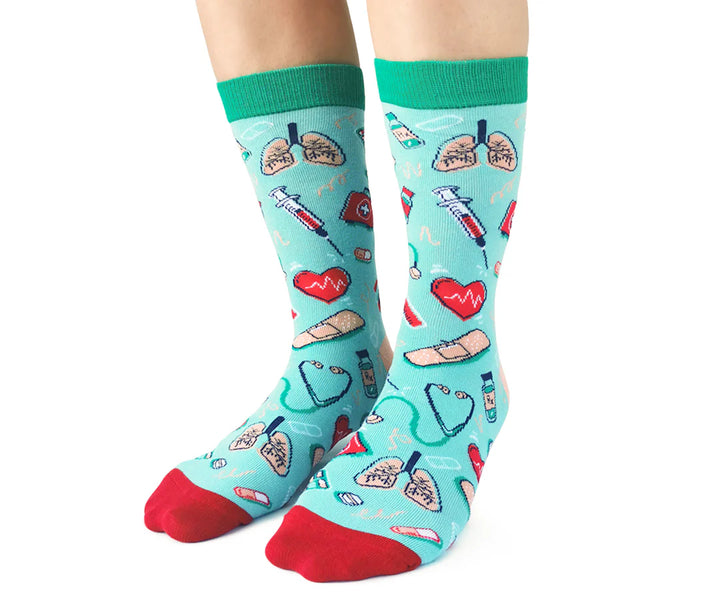 Chaussettes en coton « Health Care » par Uptown Sox 