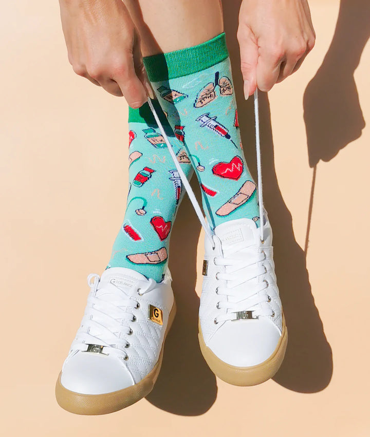 Chaussettes en coton « Health Care » par Uptown Sox 