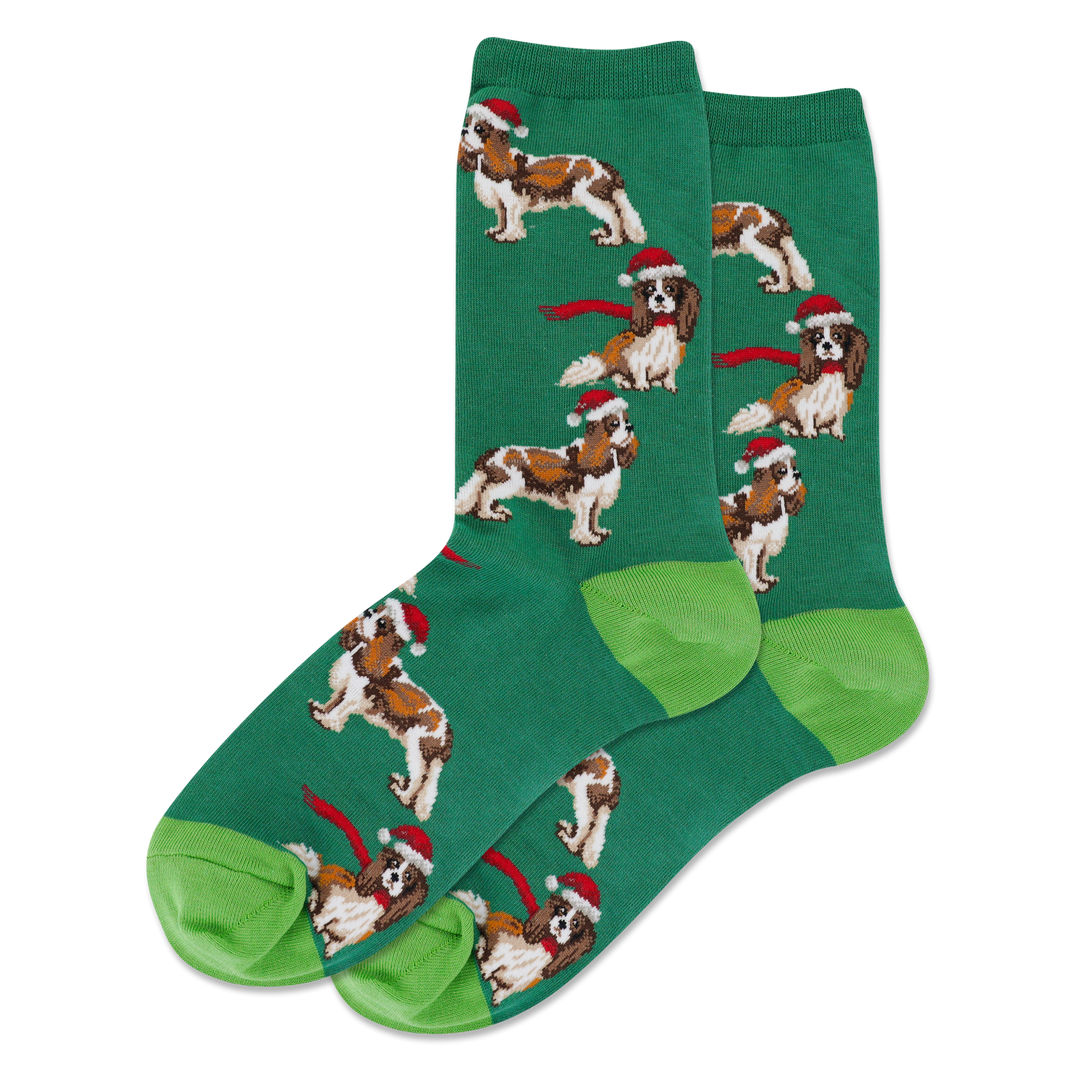 Chaussettes en coton « Santa Dog » par Hot Sox - Taille L 
