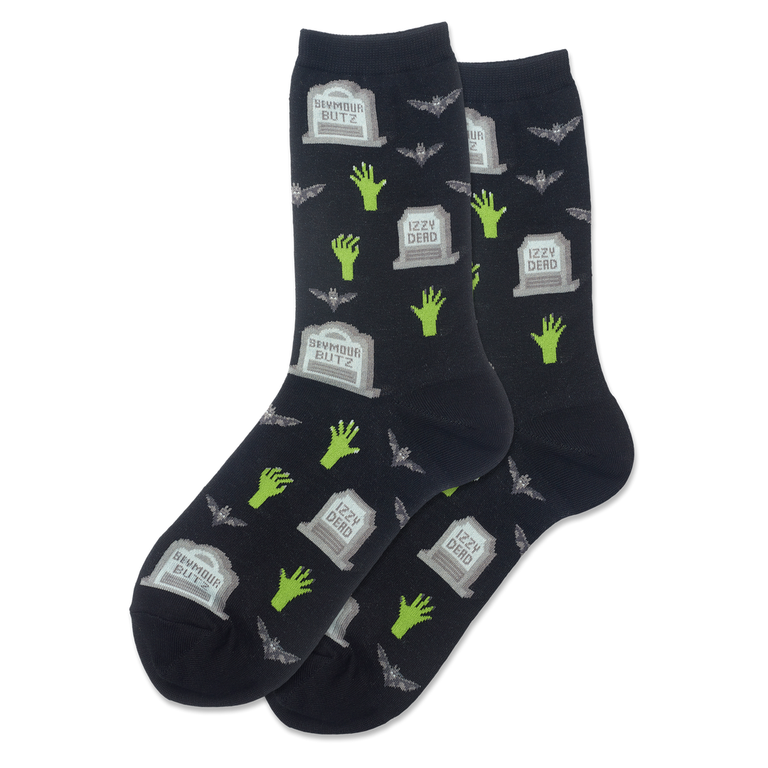 "Gravestones" Crew Socks by Hot Sox - Large