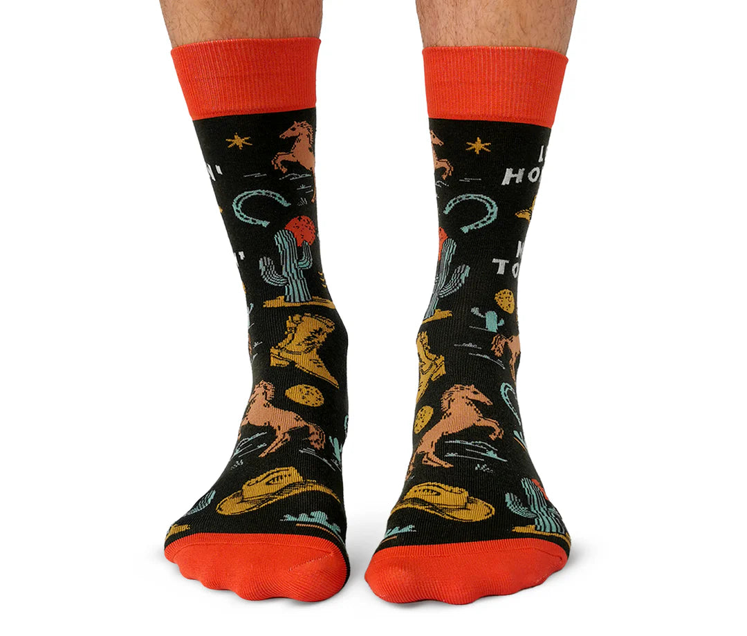 Chaussettes en coton « Honky Tonk » par Uptown Sox - Taille L 