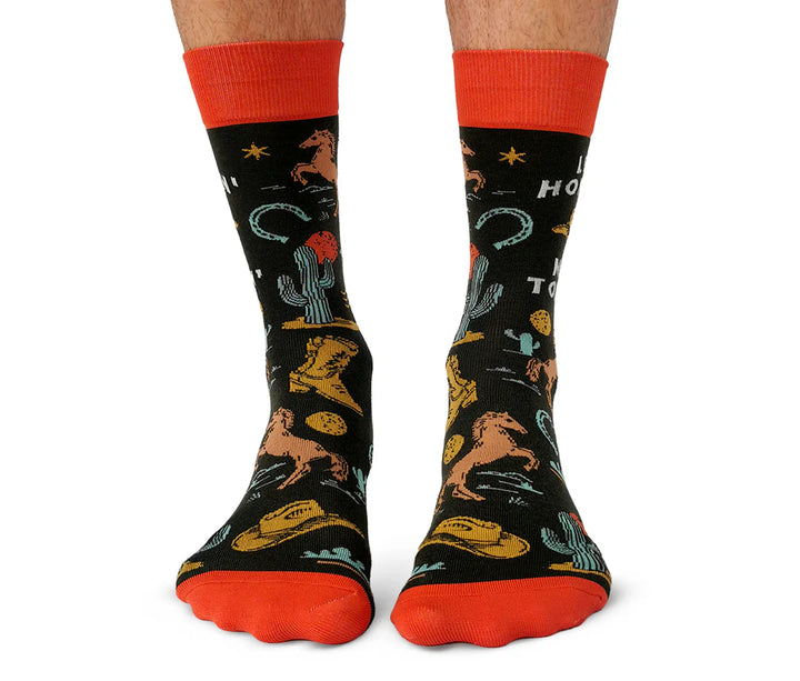 Chaussettes en coton « Honky Tonk » par Uptown Sox - Taille L 
