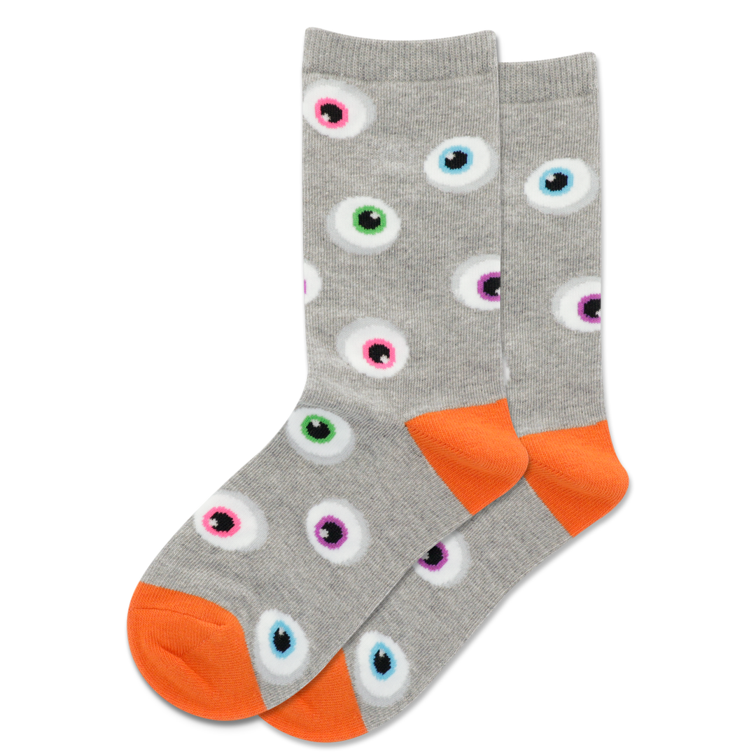 Kid's "Eyeballs" Crew Socks by Hot Sox