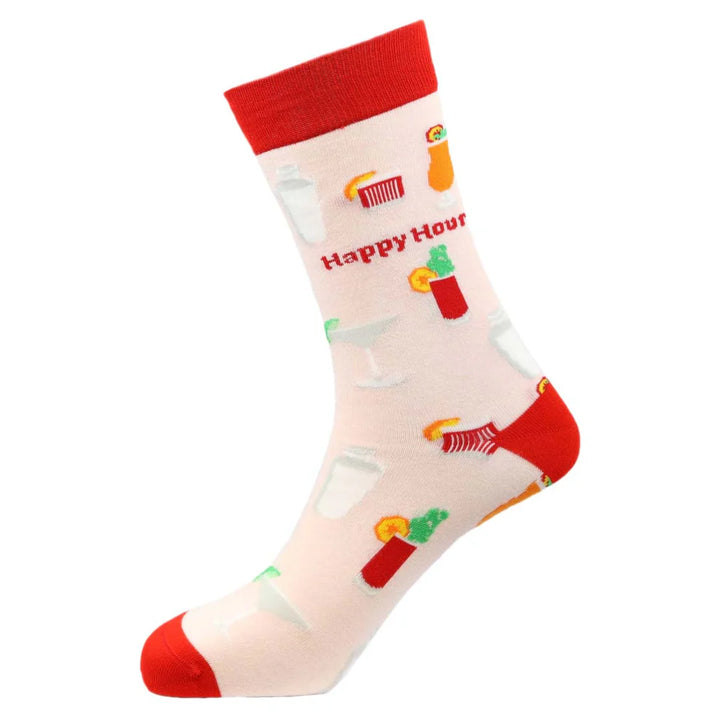 "Happy Hour" Bamboo Crew Socks By Sexy Socks