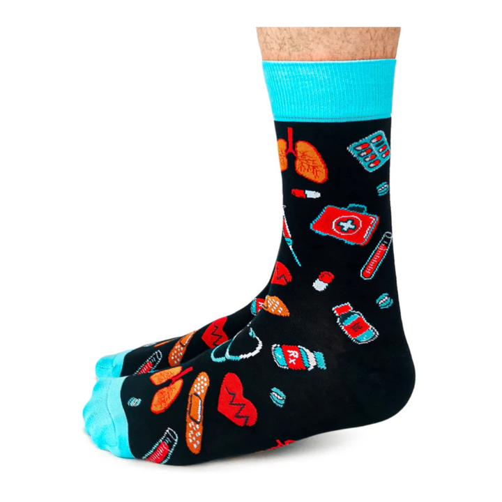 Chaussettes en coton « Health Care » par Uptown Sox 