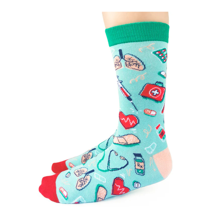 Chaussettes en coton « Health Care » par Uptown Sox 